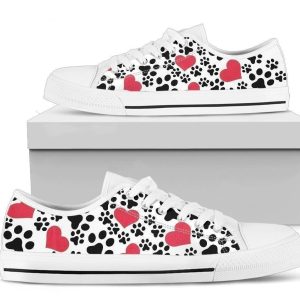 Dog Paws Icon Women's Shoes Gift For Dog Lover NH09-Gear Wanta