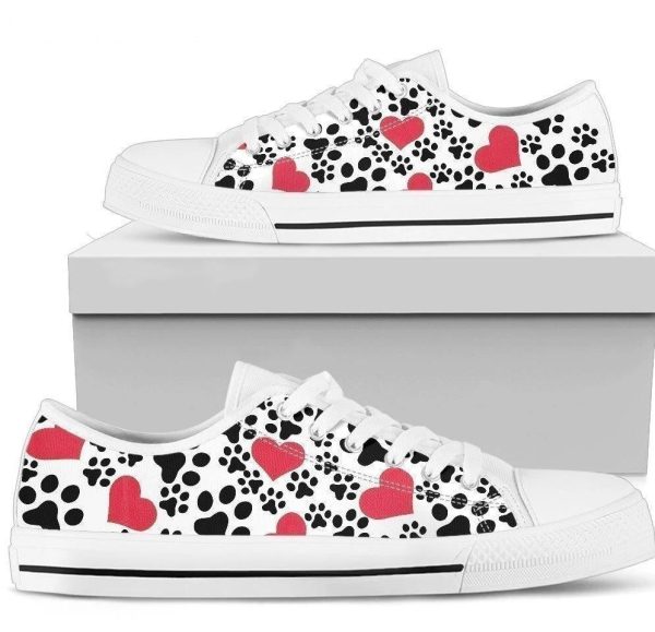 Dog Paws Icon Women'S Shoes Gift For Dog Lover Nh09-Gearsnkrs