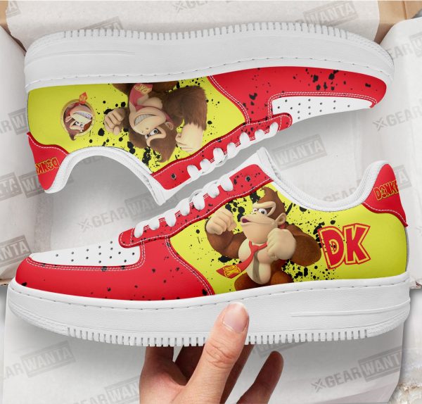 Donkey Kong Air Sneakers Custom For Gamer Shoes 1 - Perfectivy