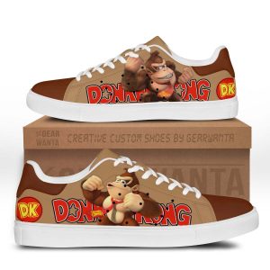 Donkey Kong Skate Shoes Custom Donkey Kong Game Shoes-Gear Wanta