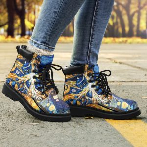 Dr Who Boots Mixed Stary Night Amazing Gift Idea-Gearsnkrs