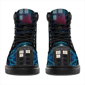 Dr Who Tardis Boots Shoes Funny Gift-Gearsnkrs