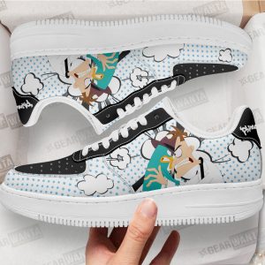 Dr. Heinz Doofenshmirt and Perry Air Sneakers Custom Phineas and Ferb Shoes 1 - PerfectIvy