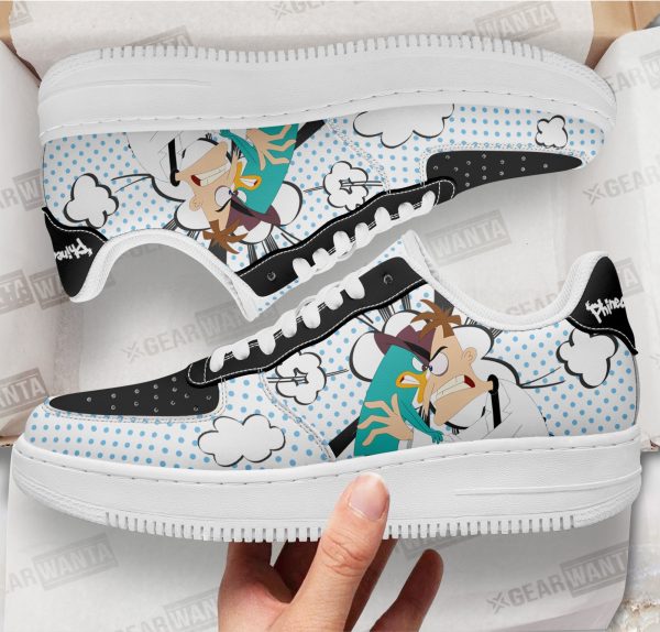 Dr. Heinz Doofenshmirt And Perry Air Sneakers Custom Phineas And Ferb Shoes 1 - Perfectivy