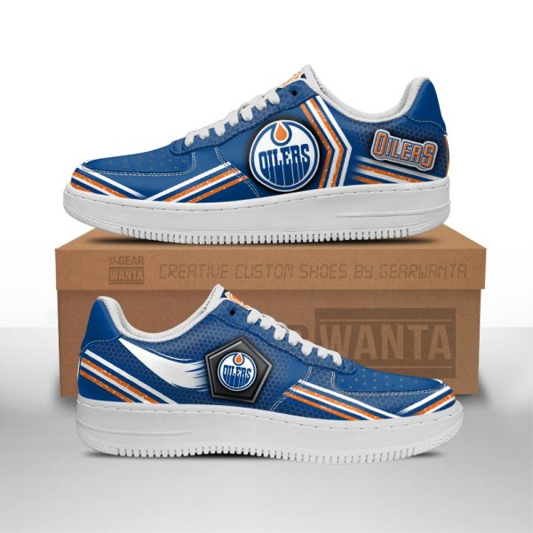 Edmonton Oilers Air Sneakers Custom Force Shoes For Fans-Gearsnkrs