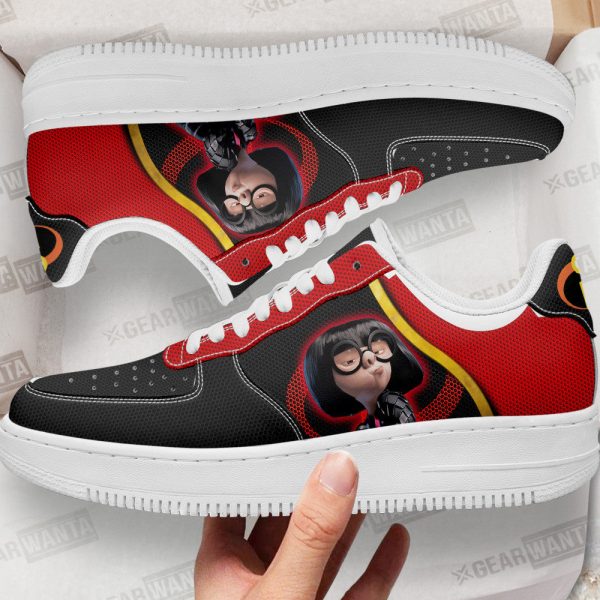 Edna Mode Air Sneakers Custom Incredible Family Cartoon Shoes 1 - Perfectivy