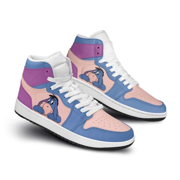 Eeyore Donkey Winnie The Pooh Purple Blue Jd Sneakers Custom Shoes 1 - Perfectivy