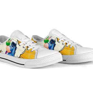 Eeyore Sneakers Low Top Shoes Custom Idea Pt20-Gearsnkrs