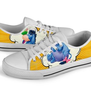 Eeyore Sneakers Low Top Shoes Custom Idea Pt20-Gearsnkrs