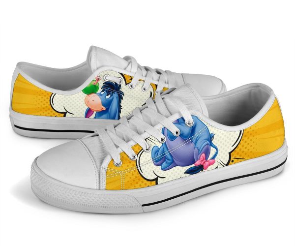 Eeyore Sneakers Low Top Shoes Custom Idea Pt20-Gearsnkrs