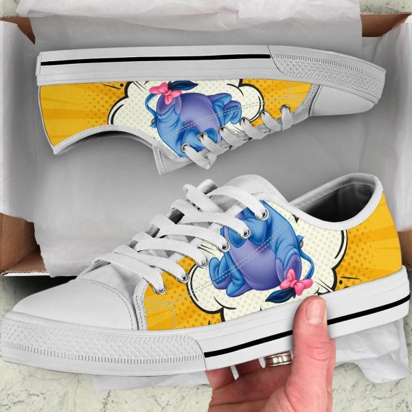 Eeyore Sneakers Low Top Shoes Custom Idea Pt20-Gearsnkrs