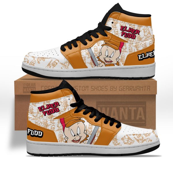 Elmer Fudd J1 Shoes Custom For Cartoon Fans Sneakers Pt04 1 - Perfectivy