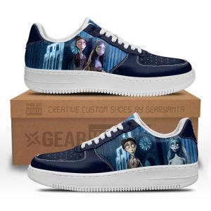 Emily and Victor Van Dort The Corpse Bride Custom Air Sneakers QD24 1 - PerfectIvy