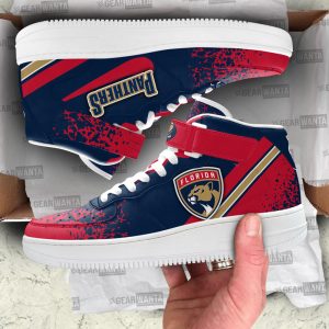 F Panthers Air Mid Shoes Custom Hockey Sneakers Fans-Gear Wanta