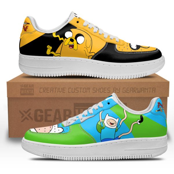 Finn And Jake Air Sneakers Custom Adventure Time Shoes 2 - Perfectivy