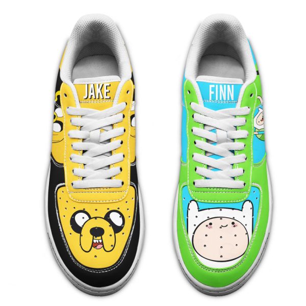 Finn And Jake Air Sneakers Custom Adventure Time Shoes 3 - Perfectivy