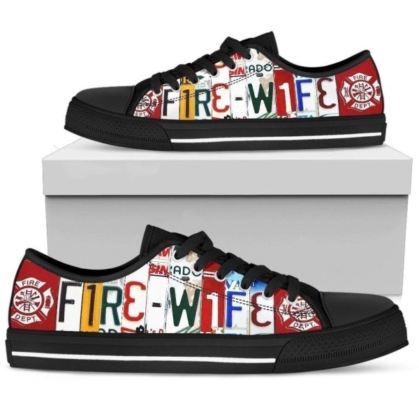 Fire Wife Firefighter'S Wife Women'S Sneakers Style Nh08-Gearsnkrs