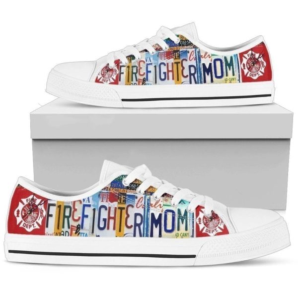 Firefighter Mom Women'S Sneakers Style Gift Nh08-Gearsnkrs