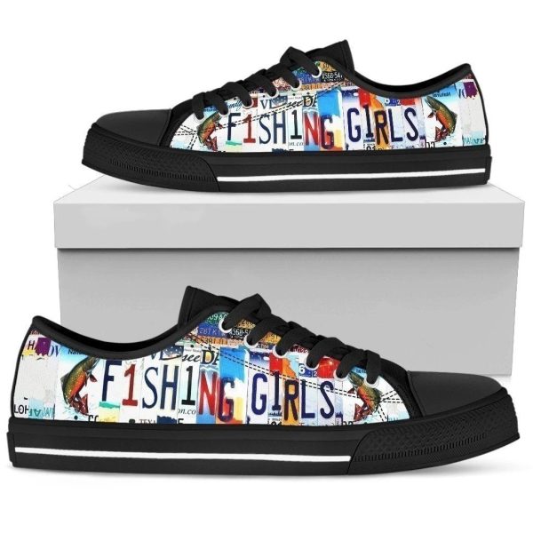 Fishing Girl Style Women Sneakers Gift Idea Nh08-Gearsnkrs