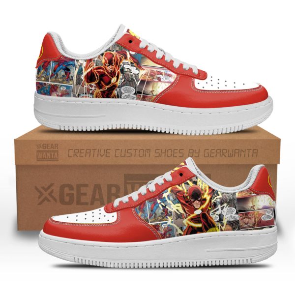 Flash Air Sneakers Custom Superhero Comic Shoes 2 - Perfectivy