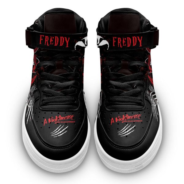 Freddy Krueger Shoes Air Mid Custom Sneakers For Horror Fans-Gearsnkrs