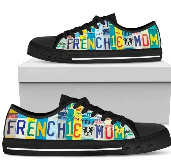 Frenchie Mom Sneakers French Bulldog Mom Nh08-Gearsnkrs