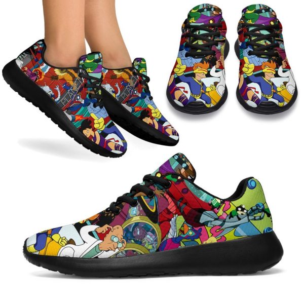 Futurama Sneakers Funny Shoes Custom Idea Pt19-Gearsnkrs