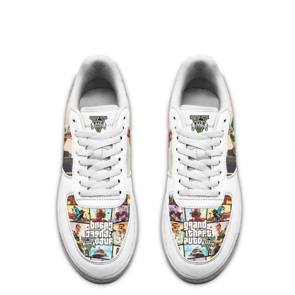 Gta Franklin Clinton Air Sneakers Custom Video Game Shoes 3 - Perfectivy