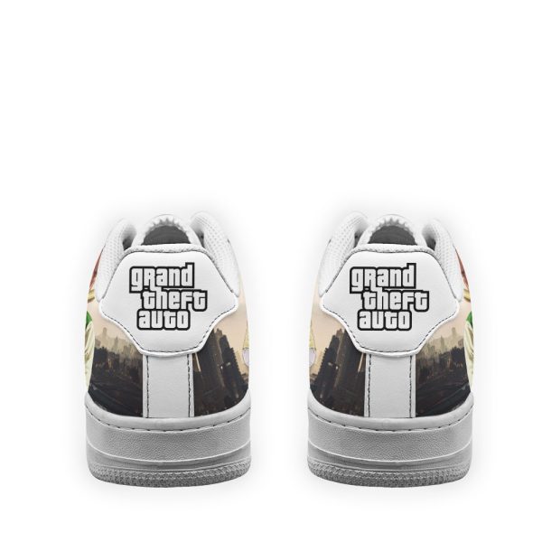 Gta Franklin Clinton Air Sneakers Custom Video Game Shoes 4 - Perfectivy