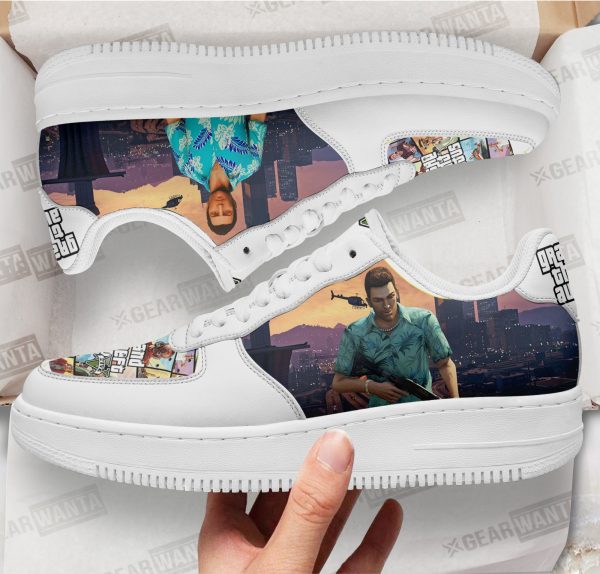 Gta Tommy Vercetti Air Sneakers Custom Video Game Shoes 1 - Perfectivy