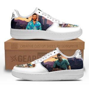 GTA Tommy Vercetti Air Sneakers Custom Video Game Shoes 2 - PerfectIvy