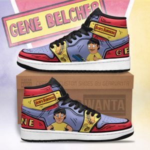 Gene Bob's Burger J1 Shoes Custom For Cartoon Fans Sneakers TT13 1 - PerfectIvy