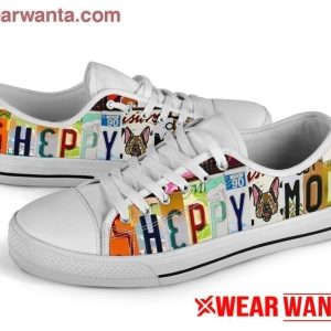 German Shepherd Mom Shoes Low Top Style For Dog Lover Nh10-Gearsnkrs