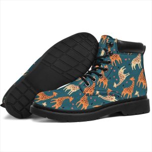 Giraffe Boots Custom Animal Shoes Funny For Giraffe Lover-Gearsnkrs