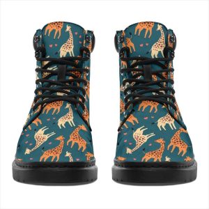 Giraffe Boots Custom Animal Shoes Funny For Giraffe Lover-Gearsnkrs