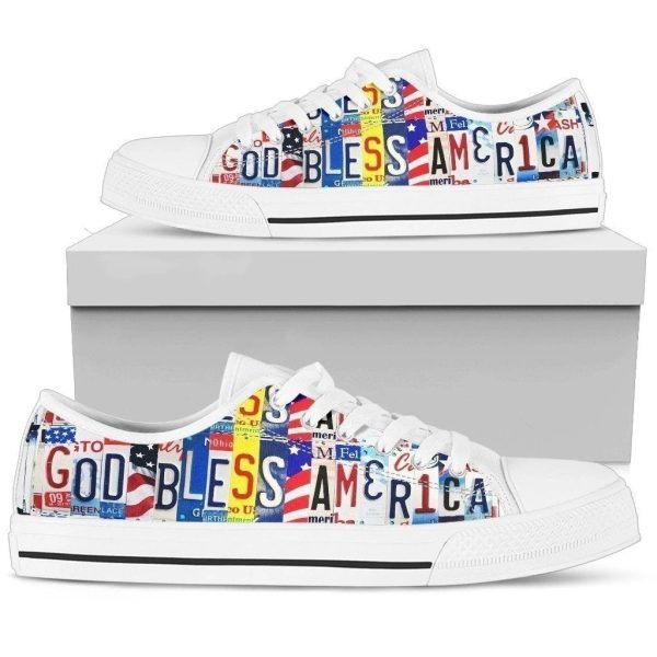 God Bless America Women'S Sneakers Style Nh08-Gearsnkrs