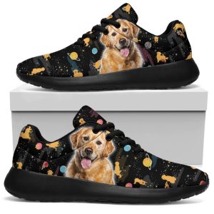 Golden Retriever Sneakers Sporty Shoes Funny For Golden Dog Lover-Gearsnkrs