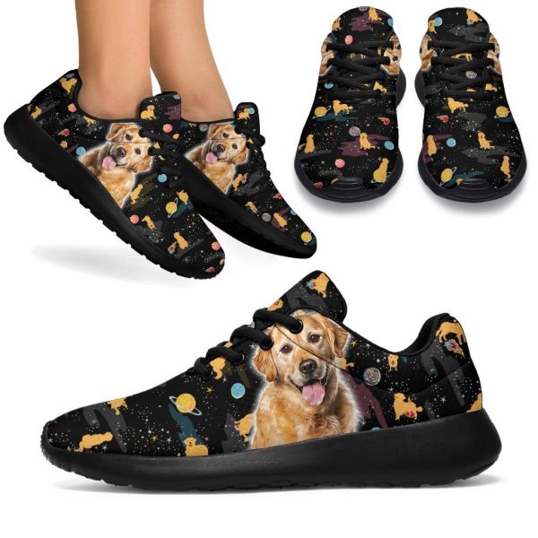 Golden Retriever Sneakers Sporty Shoes Funny For Golden Dog Lover-Gearsnkrs