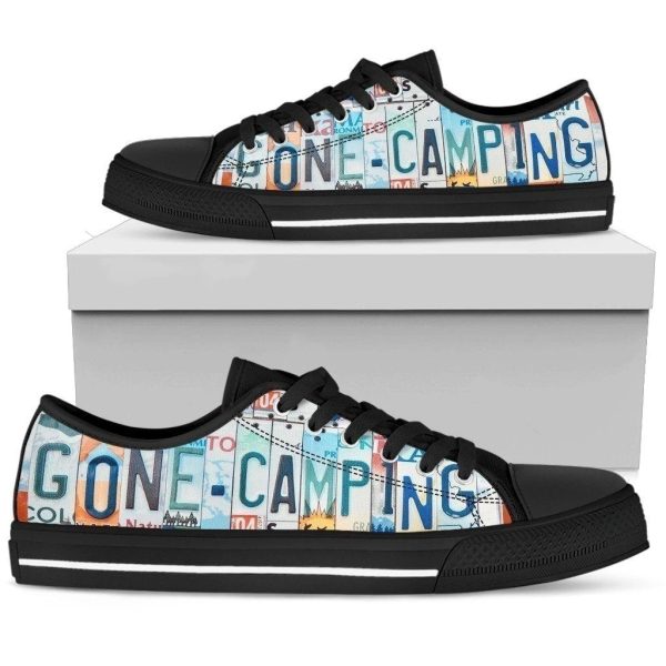 Gone Camping Women'S Sneakers Style Gift Nh08-Gearsnkrs