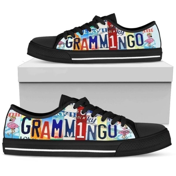 Grammingo Funny Grandma Flamingo Lover Women'S Sneakers Nh08-Gearsnkrs