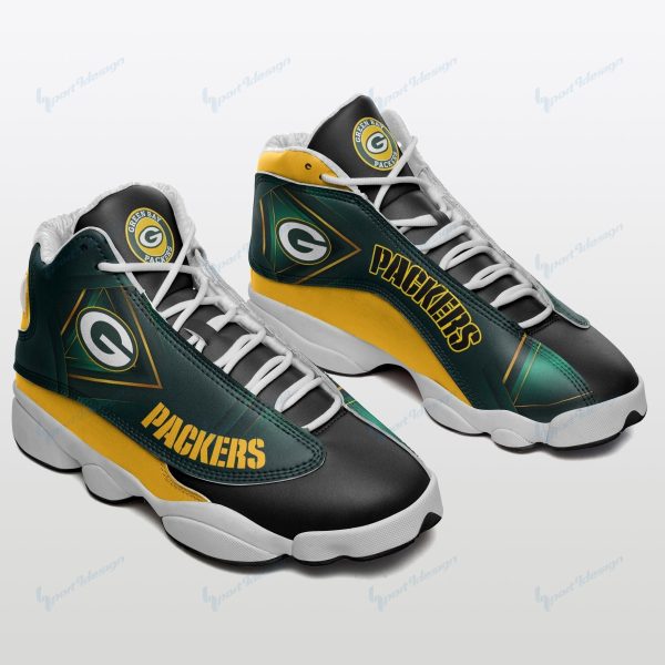 Green Bay Packers J13 Shoes Custom Sneakers-Gearsnkrs