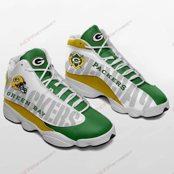 Green Bay Packers J13 Sneakers Custom Shoes-Gearsnkrs