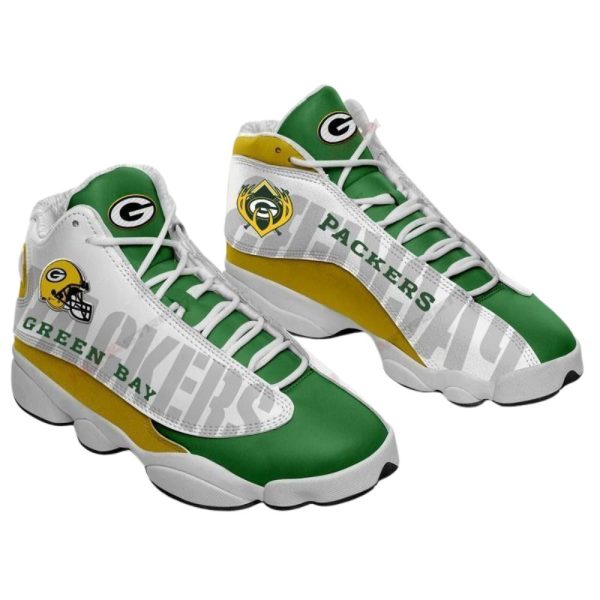 Green Bay Packers J13 Sneakers Custom Shoes-Gearsnkrs