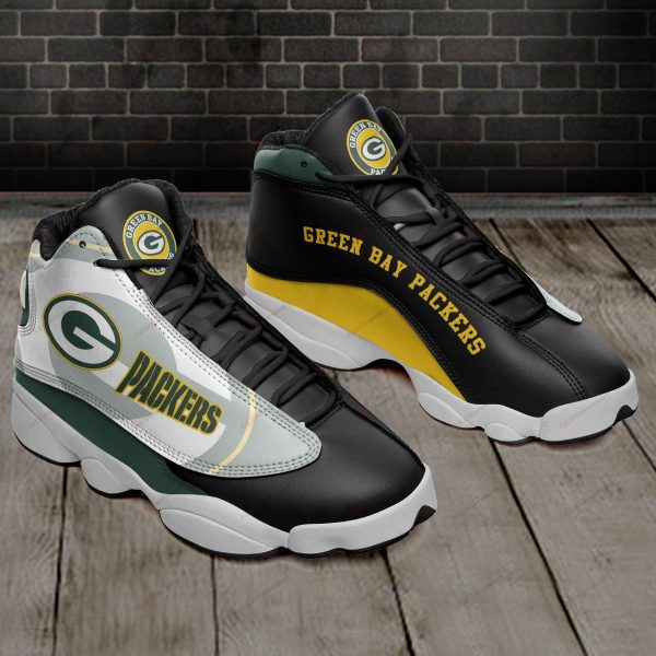 Green Bay Packers J13 Sneakers Sport Shoes-Gearsnkrs