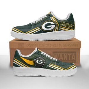 Green Packers Air Sneakers Custom Force Shoes For Fans-Gear Wanta