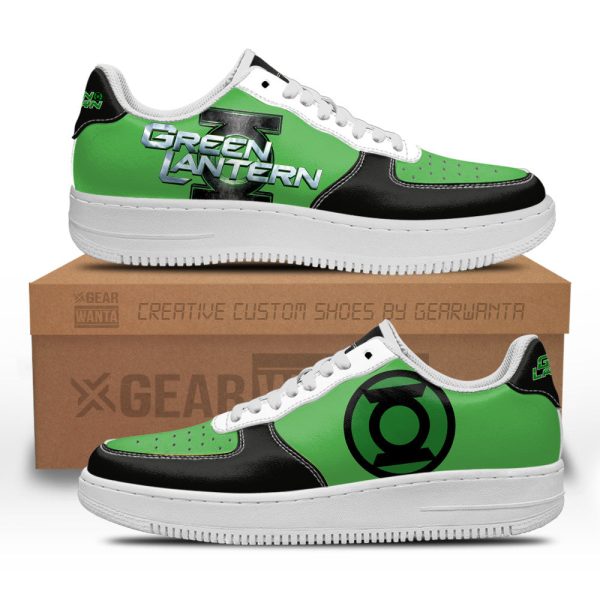 Green Latern Super Hero Custom Air Sneakers Qd22 1 - Perfectivy