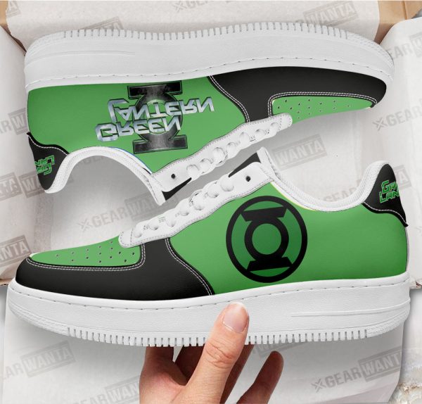 Green Latern Super Hero Custom Air Sneakers Qd22 2 - Perfectivy