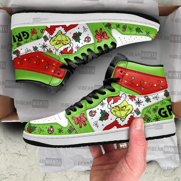 Grinch Xmas J1 Sneakers Custom For Christmas 1 - Perfectivy