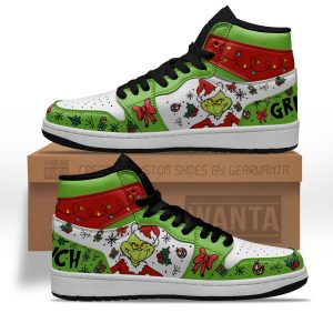 Grinch Xmas J1 Sneakers Custom For Christmas 2 - Perfectivy