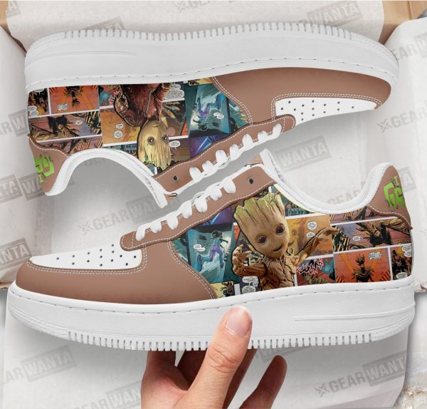 Groot Air Sneakers Custom Superhero Comic Shoes 1 - Perfectivy